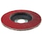 Weiler 4-1/2" Tiger Ceramic Abrasive Flap Disc, Conical (TY29), 80C, 7/8" 50103 - alternate 1